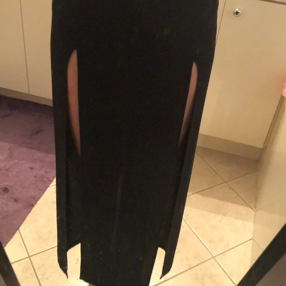 VINTAGE MARKWONGNARK Double high slit gown dress - Picture 12 of 16